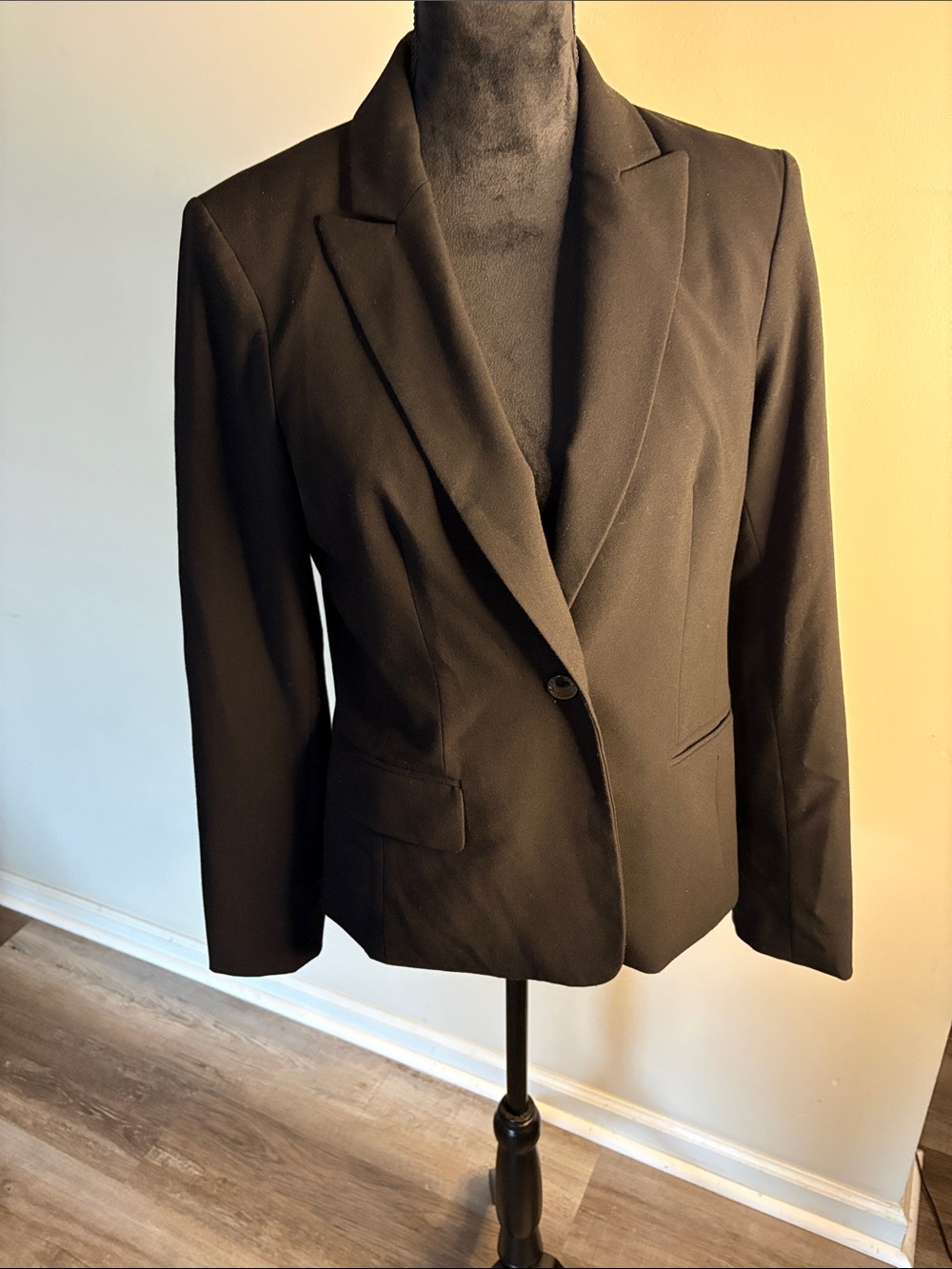 Calvin Klein Black Women's Single-Button Blazer